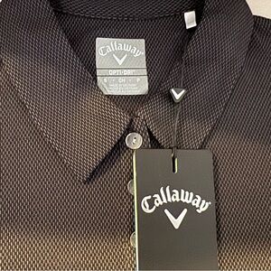 ⭐️⭐️ New Callaway Golf Opti-Dri Women's Black/Grey Polo Shirt Size S- NWT